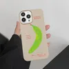 Creative Green Banana Funny Phone Case لـ iPhone 13 14 Pro Max 11 12 Mini 7 8 Plus XS Max XR