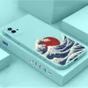 Red Sun Sea Waves telefoonhoesje voor Xiaomi Mi 13 12 12S 12x 11 11t 10 10S 10i 9 9SE 8 8SE Pro Uitra Lite Cover Fundas CQOUES Shell