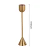 Świece imuwen metalowy uchwyt luksusowy miedziany świecznik Fashion Filar Stand Stand Exvquacite Candelabra Decor stolik domowy