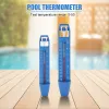 Température de baignoire à remous de spa ABS Mesurer le compteur de la piscine durable multifonctionnelle Thermomètre flottant