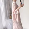 Home Kleding Chinese stijl Pyjama's vrouwen zomerse lente broek set rayon 2pcs nachtkleding slaapkleding lange mouw toppants elegante kleding