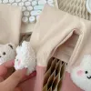 Calça -calça Milancel Autumn Cartoon Rabbit Troushers para meninas calças casuais de fundo infantil