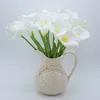 Fleurs décoratives 10pcs simulation pu calla lily décoration artificielle de mariage pour la maison décorations de fête accessoires faux