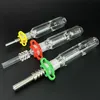 Mini Nectar Collector Kit Glass Smoking Pipes with 10mm 14mm Titanium Tip Nail Quartz Tip Oil Rig Concentrate Dab Straw Nector Glass Bong NC Kits