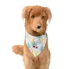 Pet Cat Bandana Bandana Collar Ajustable Triángulo Triángulo Patrón de fruta Patrón de saliva Suministros para mascotas para niña y niño