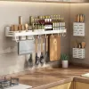 Estante de Especias de Cocina, Soporte de Pared Para Botellas, Condimentos, Cuchillos, Palillos, Tazas, Gadgets, SUMINISRO