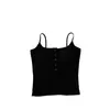 Camisoles Tanks Nisch Camisole Sticked Slim Summer Tube Top Ins Hip Hop Button Girl Tops