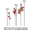 Decorative Flowers YOMDID 5/3 Heads Artificiales Pomegranate Branch With Fake Fleurs Artificielles Home Decor Christmas Artificial