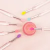 10pcs Solice à lèvres en silicone Brosse à lèvres Applicateur Clear Pandle Portable Poiglet Clean Microbrush Lipgloss Makeup Brush Brush Beauty Tool