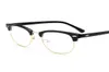2020 Классический заклепки наполовину рамки очки винтажные ретро -очки для глаз eye Рамки для мужчин Женщины чистые зрелищные рамки DE2229041