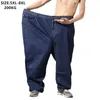 200 kg extra grote jeans mannen blauw 8xl 7xl 6xl 5xl plus size denim grote rechte elastische broek zwarte uitgerekte hoge taille broek