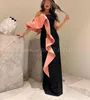 Sukienki imprezowe Czarne satynowe balsame syrena bez ramiączek długość podłogi Arabia Saudyjska Arabia Kobieta