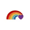 LGBT Rainbow Letter Broche Filmes de anime Cute