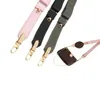 Large wide strap canvas nylon strap luxury designer shoulder bag belt replacement with genuine leather handbag parts accessory 2118285581