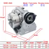 CNC水平方向の垂直インデックステーブル回転テーブル分割ヘッド125mm 160mm 3-jaw旋盤チャックCNCミリングツール