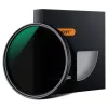 Accessoires KF Concept Nd8nd2000 ND Filter voor camerallens variabele neutrale dichtheid met multiresistente coating 37/40,5/55/67/72/77 mm