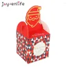 Gift Wrap 8pcs Christms Favor Boxes With Hanlde Decorative Paper Chocolate Holders Candy Containers For Packaging Party