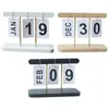 Calendario de flip de escritorio Calendario de madera para el escritorio Calendario diario para el escritorio Calendario de madera perpetuo con gran pantalla