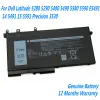 Baterie Nowa bateria laptopa 93ftf dla szerokości geograficznej Dell 5280 5290 5480 5490 5580 5590 E5491 14 5491 15 5591 Precision M3520 M3530 11,4 V 51H 51 WHE