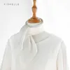 White pure silk scarf headscarf handkerchief lady scarves foulard 50x50 small hijab wrap neck scarf women spring autumn 240411