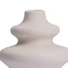 Vases 2 ensembles fleur séchée moderne style nordique blanc plain céramique boho maison Vase glacé vase à la main.
