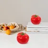 Fleurs décoratives 8 PCS Imitation de tomate Modèles de légumes simulés Faux Pops Fruits artificiels Décoration de cuisine