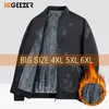 Men Jacket Fleece Autumn Winter Oversize Plaid Stripe Black Casual Coats Winddicht mannelijke plus size flanel slanke fit bommenwerper