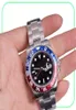 Coupon Chrono Top Red Blue Mens Pepsi Watches Automatic Stainless Steel Mechanical Sports Selfwind Crown Wristwatch Gift Montre H2062938