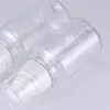 収納ボトル120mlクリアペットペットボトルホワイトスプレーポンプ透明蓋170ml補充可能なバイアル化粧品包装コンテナ20ピース