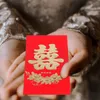 Geschenkverpackung 60 PCs Kleine lange doppelte Glück Red Envelope Hochzeit bevorzugt Hongbao Umschläge Papier