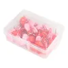 50 pièces / setnew ongles en plastique en forme de coeur coloré