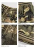 Shorts masculins pour femmes Camouflage broderie shorts d'été américains rétro-lâches vestiges de femme de vélo de cyclistes couples y2k j240409