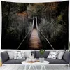 Tapisses murales imprimement forêt naturelle grande tapisserie soleil paysage hippie suspendu boho mandala art décoration r0411