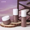 Storage Bottles 5pcs Glass Cosmetic Container Empty Face Cream Jar Spray/ Lotion Pump Bottle Essence Package Set