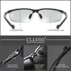 CLLOIO Gafas de sol polarizadas de aluminio de alta calidad Men Borny Day Night Gamias Conducción de gafas Anti-Chameleon 240323