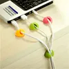 5st/Set USB Organizer Desk Set Wire Clip Winder Wrap Cord Cable Manager för mus USB -tangentbordslinjer Kontorstillbehör