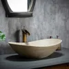 أحواض الحمام البيضاوي الحديثة الفن المنحوت كونترتوب حوض المنزل شرفة الحمام الحمام Washbasin السيراميك يدوي الحوض في الهواء الطلق washbasin