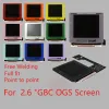 Novo kit V3.1 IPS Display LCD 2.0 Luz de alta luz de alta luz Painel laminado e lente ajustável para Gameboy Color GBC