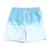 Heren shorts Summer Men Activewear Athletic Stijlvol strand met gradiëntcontrast Kleurtrekking voor casual