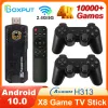 Boxput x8 Mini Smart TV Stick Android 10.0 Game TV Stick 4K 10000 Retro Games Dural System Wifi Портативные телевизионные коробки.