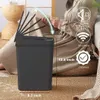 12L Black Smart Trash Can Wodoodporne Automatyczne Czujniki Czujniki do łazienki Kuchnia Toaleta Dom 240408