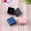 Jewelry Boxes 24 square meter jewelry travel organizer gift box with black sponge environmentally friendly small gift ring storage box 5x5cm cardboard box