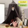 Battilo Bed Canopy Children's Tent Kids Bed Mosquito Net Round Dome Hängande inomhus utomhus Castle Spela Tent Kid Room Decora