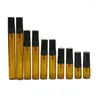 Storage Bottles Glass Bottle Perfume Brown Vials 2ml 3ml 5ml 7ml 10ml 50Pcs Black Spray Pump Packaging Portable Cosmetic Container