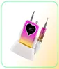 Nagelbooraccessoires Desktop 35000rpm gradiënt kleurgreep Oplaadbare draagbare draagbare snoelloze hart elektrische machine set manicure7629178