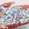 Transparent Nail Sequins Mixed Star Snowflake Shell Flakes Sequin Paillettes for Nails Art Manicure Wedding Decor Confetti 20g