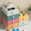 Multifunctional Desktop Cosmetics Storage Box Counter Drawer Shelving Student Desk Stationery Storage Box Office Organizing Tool