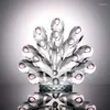 Estatuetas decorativas de quartzo espumante Cristal pavão estátua geme gem stone pavio pavão charme de pássaro de pássaro decoração prateleira ornamento