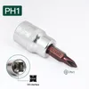 1PC Phillips Sutmdriver Bits 3/8 cala narzędzia do gniazda napędowego PH1 pH2 PH3 Długość 48 mm