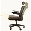 Modern de soporte de apoyo de la oficina Ruedas ergonómicas Mango ergonómico Silla giratoria suave móvil cómodo sillas de playa muebles de oficina
